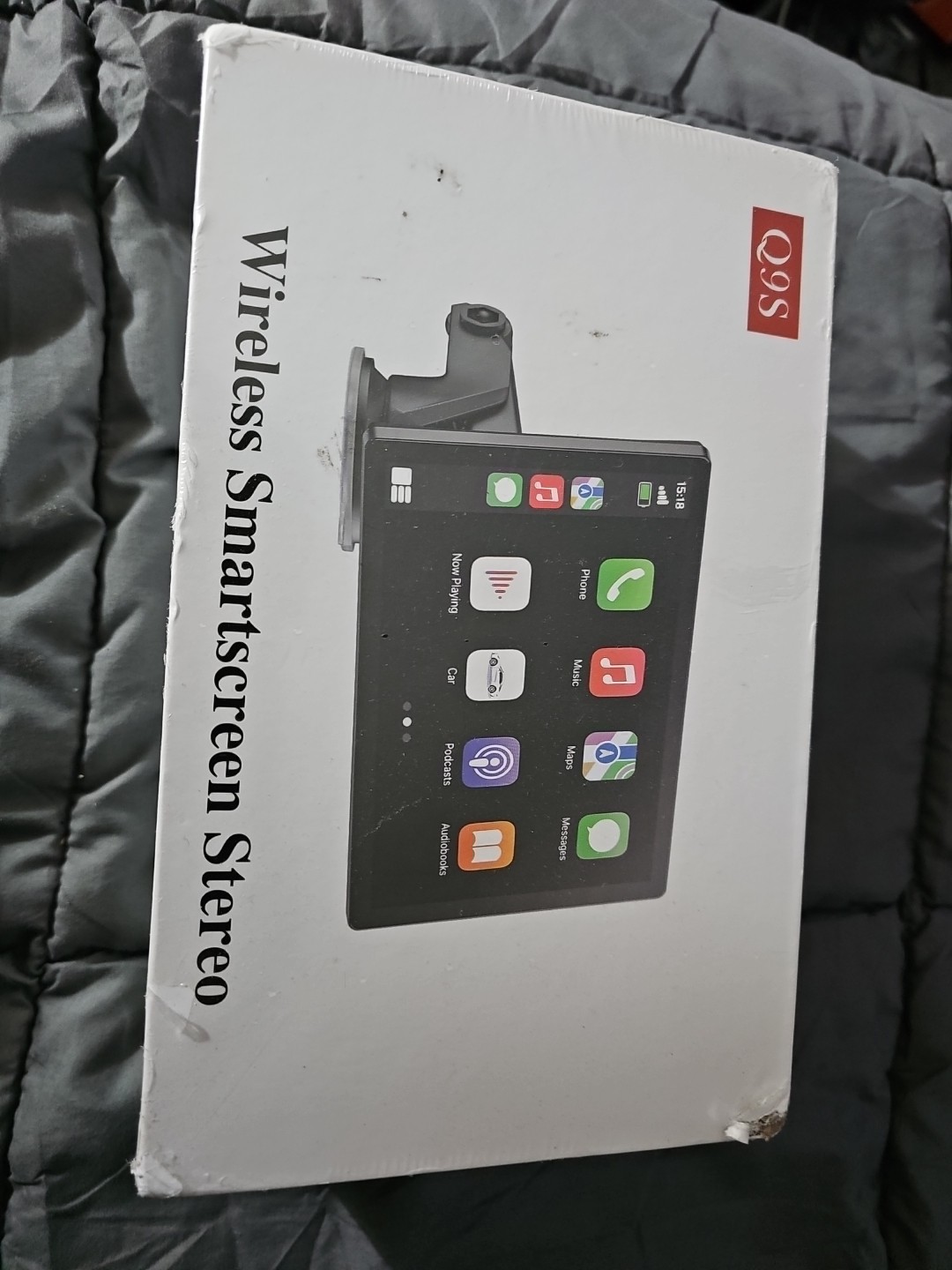 Hauxiy Q9S Wireless Smart Screen 9″ Touchscreen Car Stereo, Black Sealed New