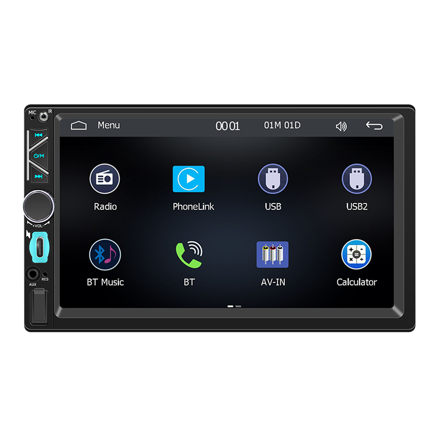 7 inch Double 2Din Touchscreen Bt Stereo Car Player FM Radio CarPlay MP5 Player