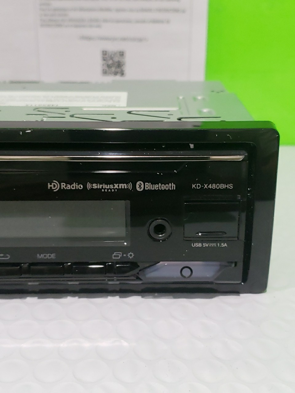 JVC KD-X480BHS Digital Media Receiver Bluetooth, USB HD Radio, SiriusXM Open Box