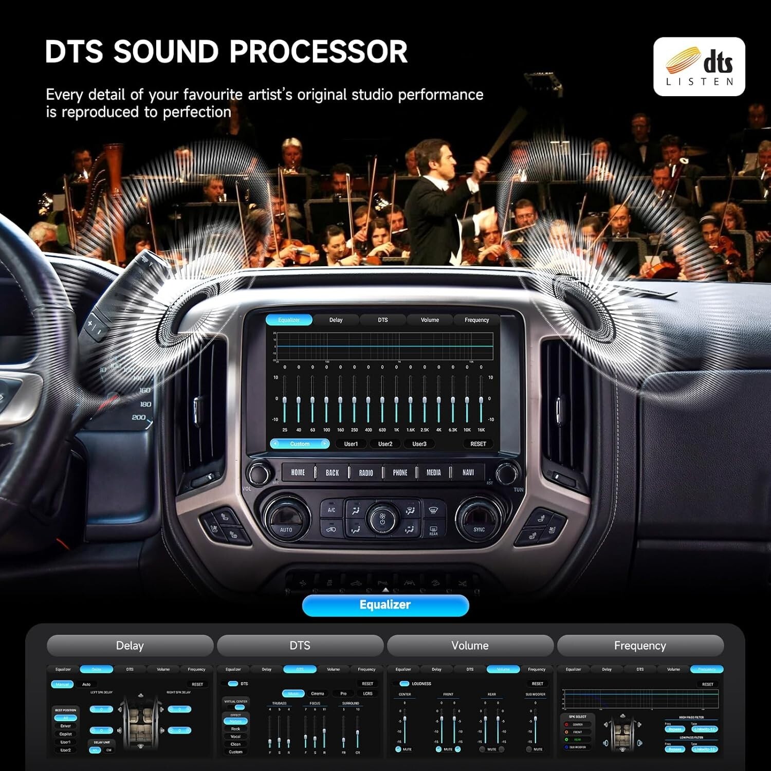 Dasaita 11.6″ Car Radio for Chevrolet Silverado GMC Sierra 2014-2019 BT (8+256G)