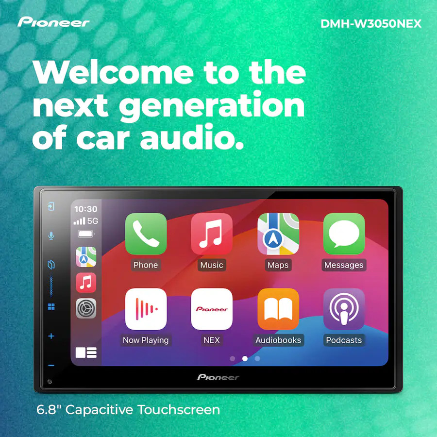 Pioneer DMH-W3050NEX 6.8″ Car Stereo Receiver w/ Apple CarPlay & Android Auto