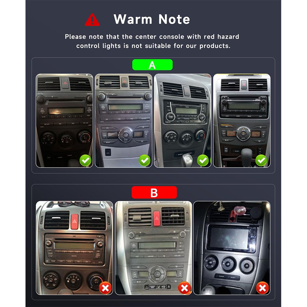 CarPlay, Bluetooth GPS 2009-2013 Toyota Corolla9 Inch 2Din Android 10 Car Radio