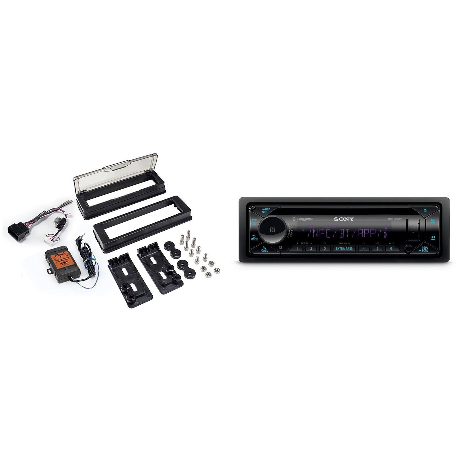 Sony MEX-N5300BT CD Receiver with BLUETOOTH with HDK001X – Radio Replacement …