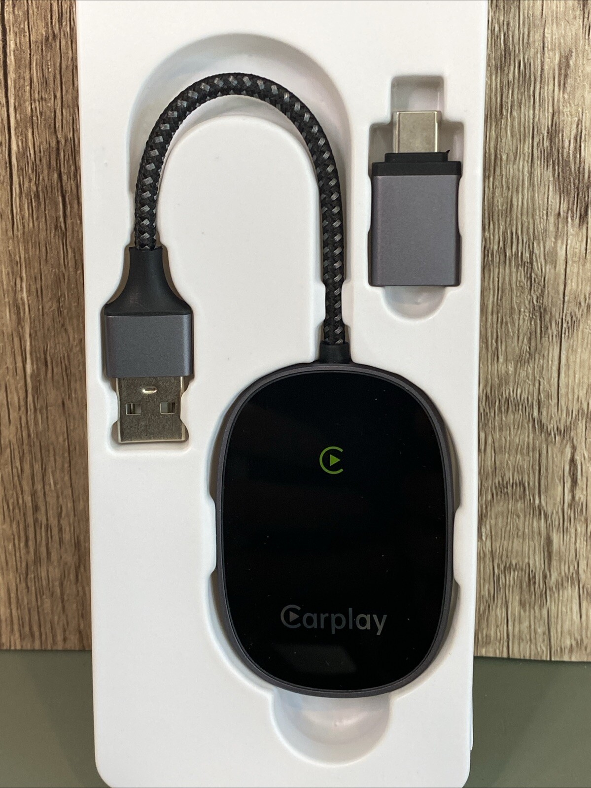 Wireless CarPlay Adapter 2024 Upgraded, Converts Factory Wired-iPhone Compatible
