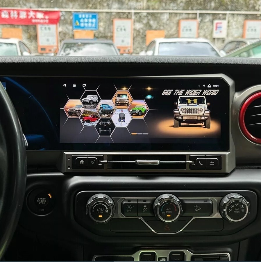 Dual Screen Car Radio for Jeep Wrangler JL Gladiator 2018-2022 Stereo Upgrade