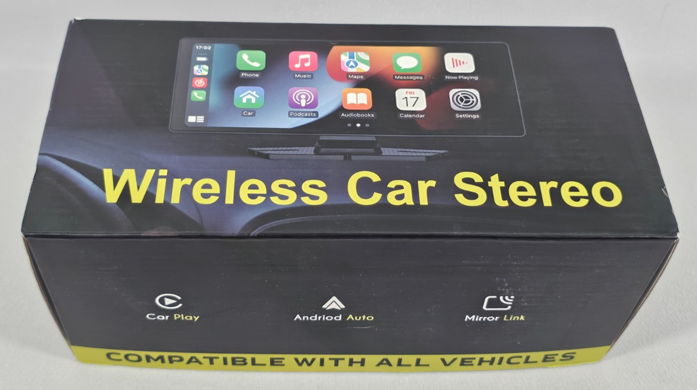 10″ Portable Car Stereo Dash Cam Bluetooth CarPlay Android Auto Touchscreen WiFi
