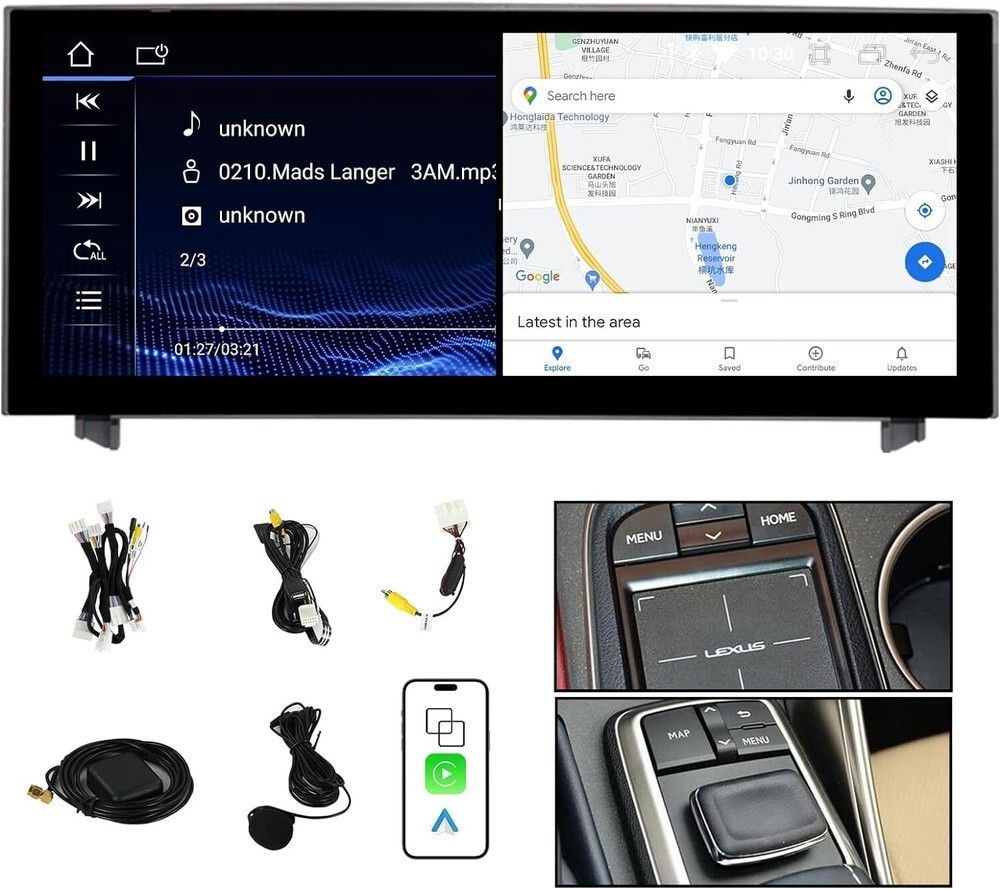 For Lexus IS250 IS350 RC300 RC350 2013-2019 CarPlay Car Stereo Radio GPS 8+64GB