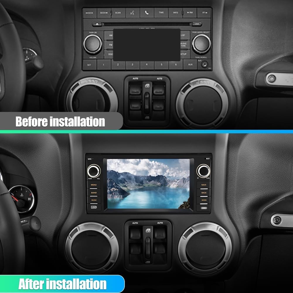 Car Stereo Android For Jeep Wrangler JK Dodge RAM 2007-2012 Carplay