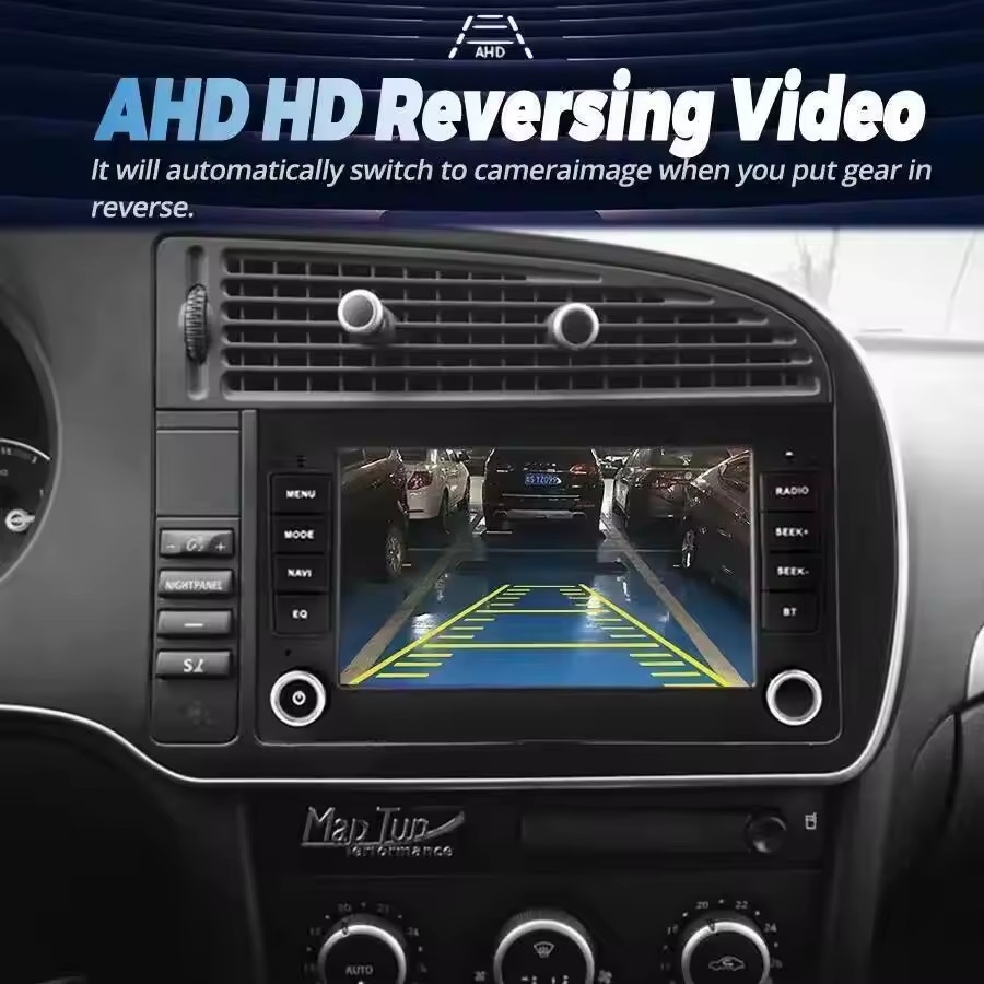7″Android 15 Car Stereo Apple CarPlay GPS OEM Flush Fit For Saab 9-3 2007-2011