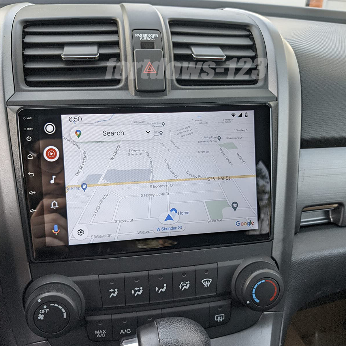 Car In-Dash Navigation GPS Units Carplay+Camera Android For 2007-2011 Honda CRV