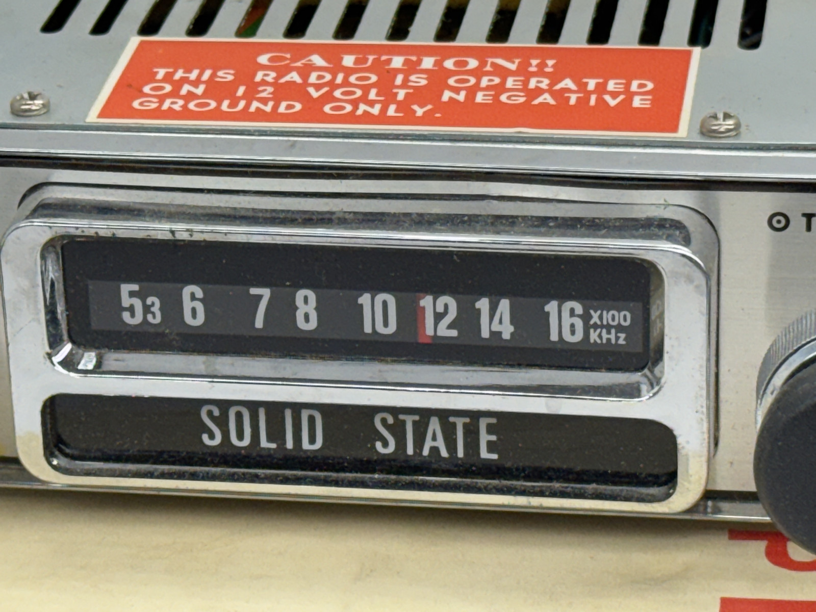 Vintage Automatic Car Radio TMA-1550-V Universal Solid State 12V Hong Kong READ