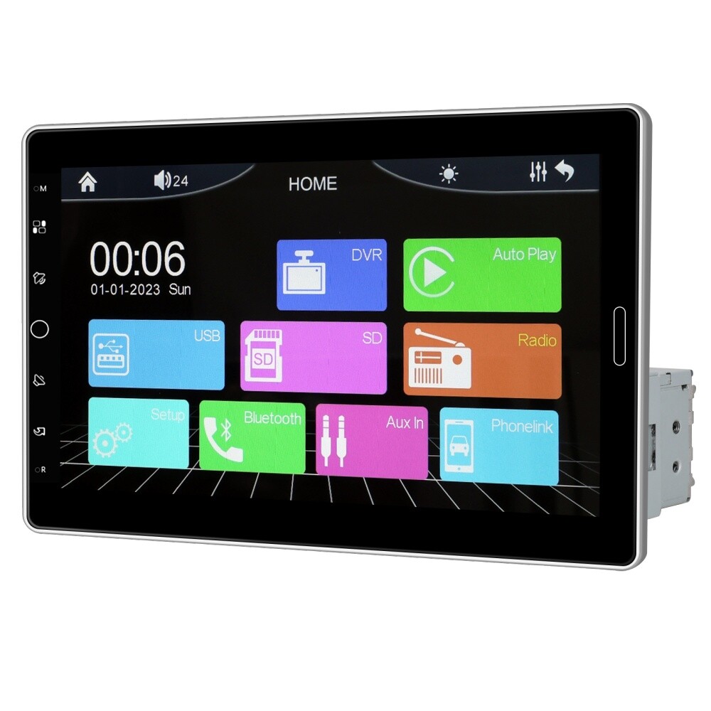 10.1″ Carplay Car Stereo Radio Single 1Din Rotatable Touch Screen Bluetooth MP5