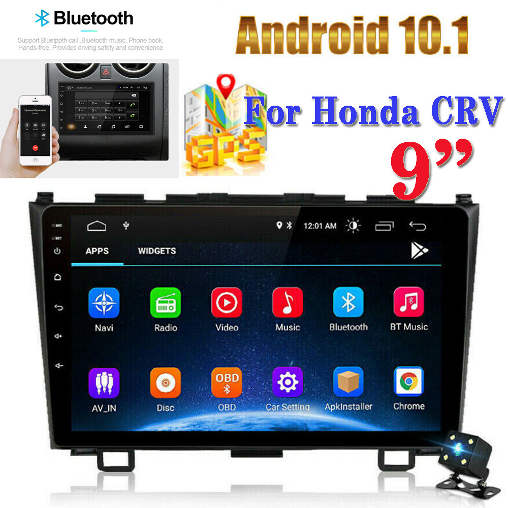 9″ Android 10.1 Car Radio For Honda CRV 2008-2011 Stereo Bluetooth GPS WIFI USB
