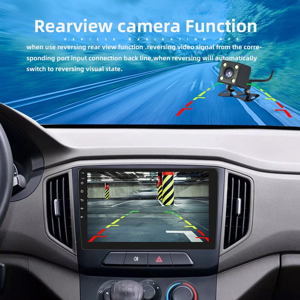 10.1″ Android 2Din Car Stereo Touch Screen Car Radio with WiFi GPS Navigation FM