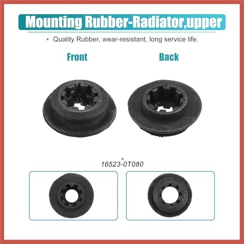 2pcs Upper Rubber Cushion Bushing Radiator Mount Insulator for Toyota Corolla