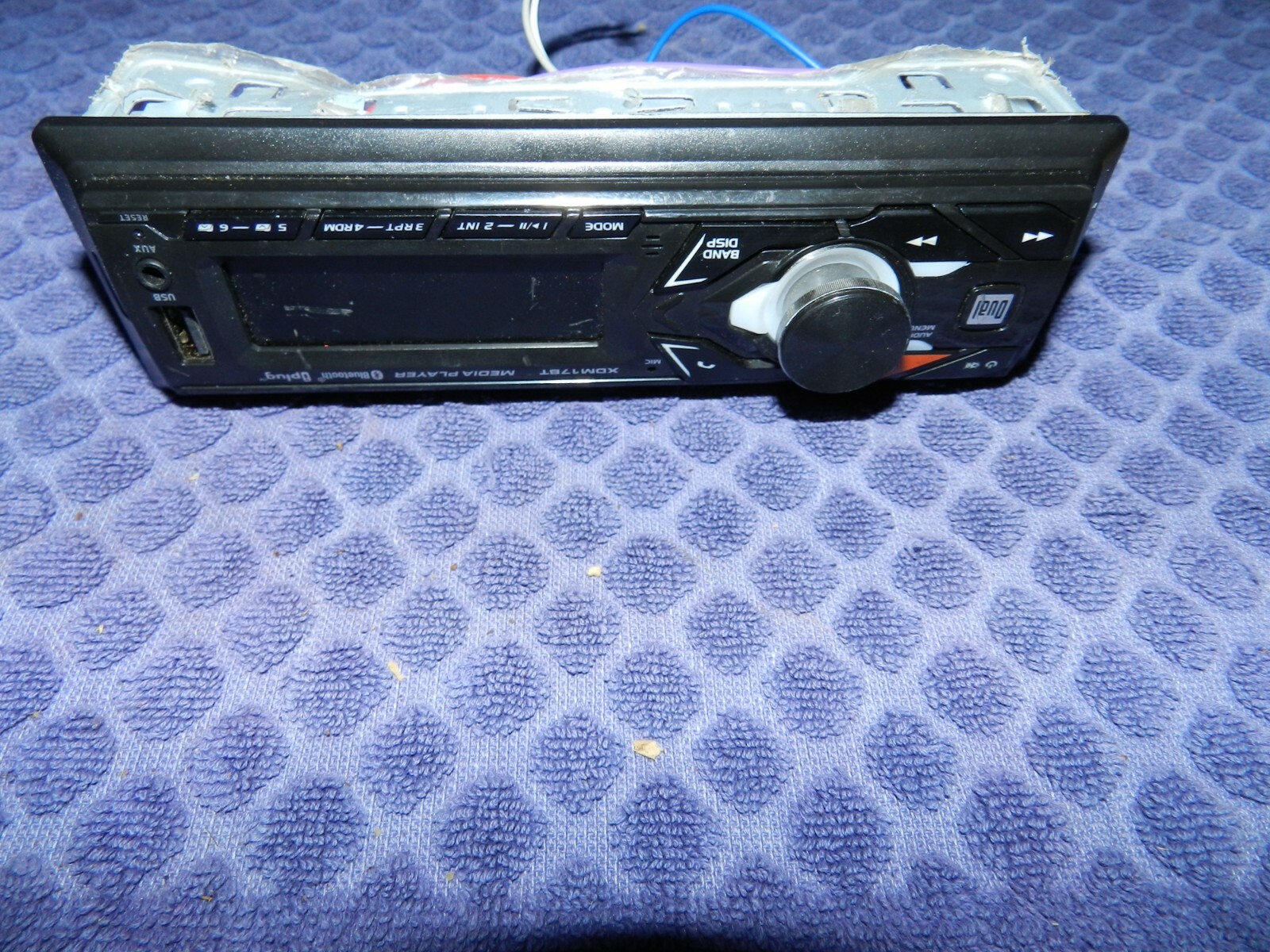 Dual Electronics XDM17BT Single DIN Car Stereo W/ WIRING HARNESS