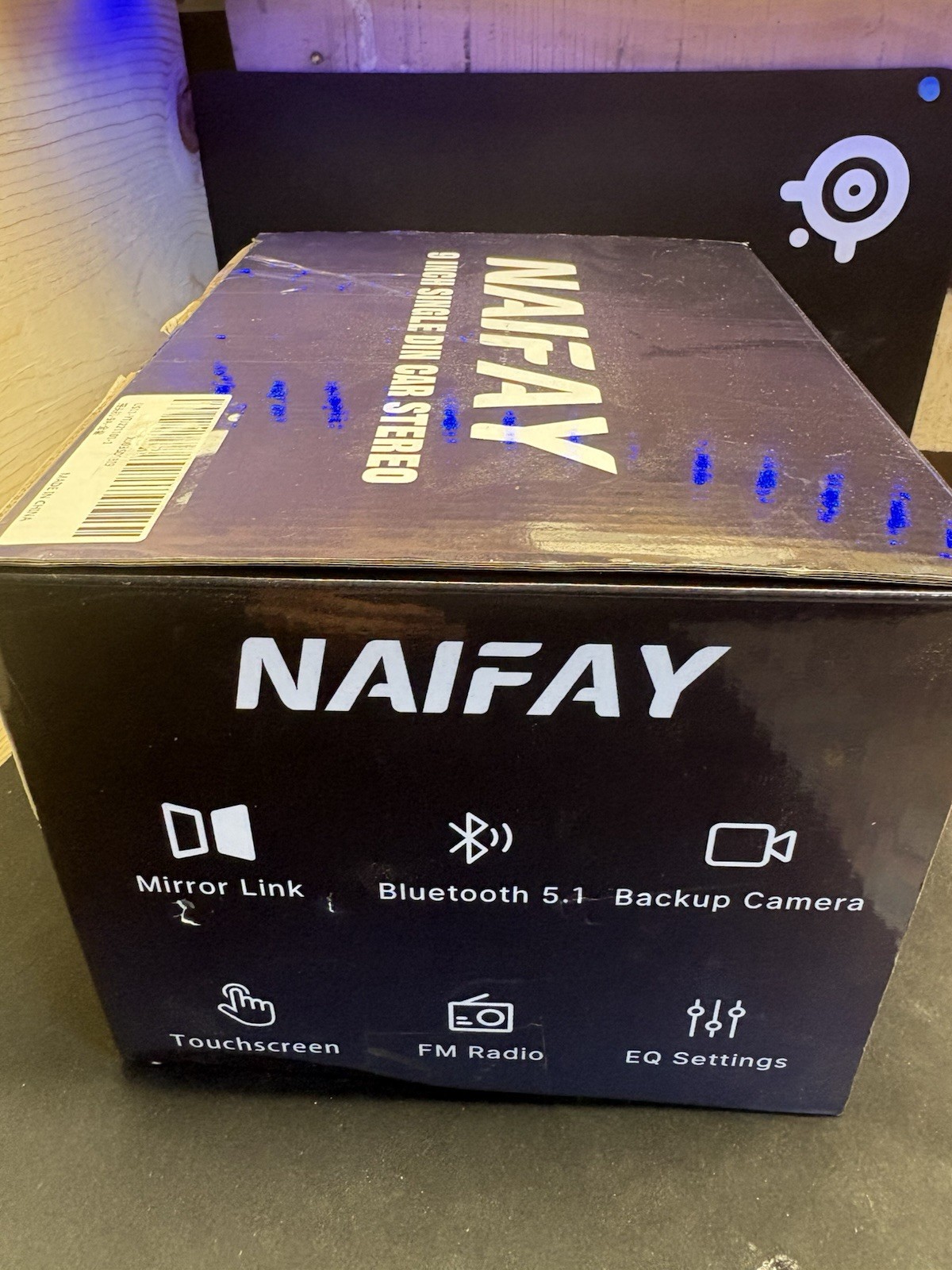 Naifay 9 Inch Car Stereo Single Din Radio with Apple Carplay & Android Auto