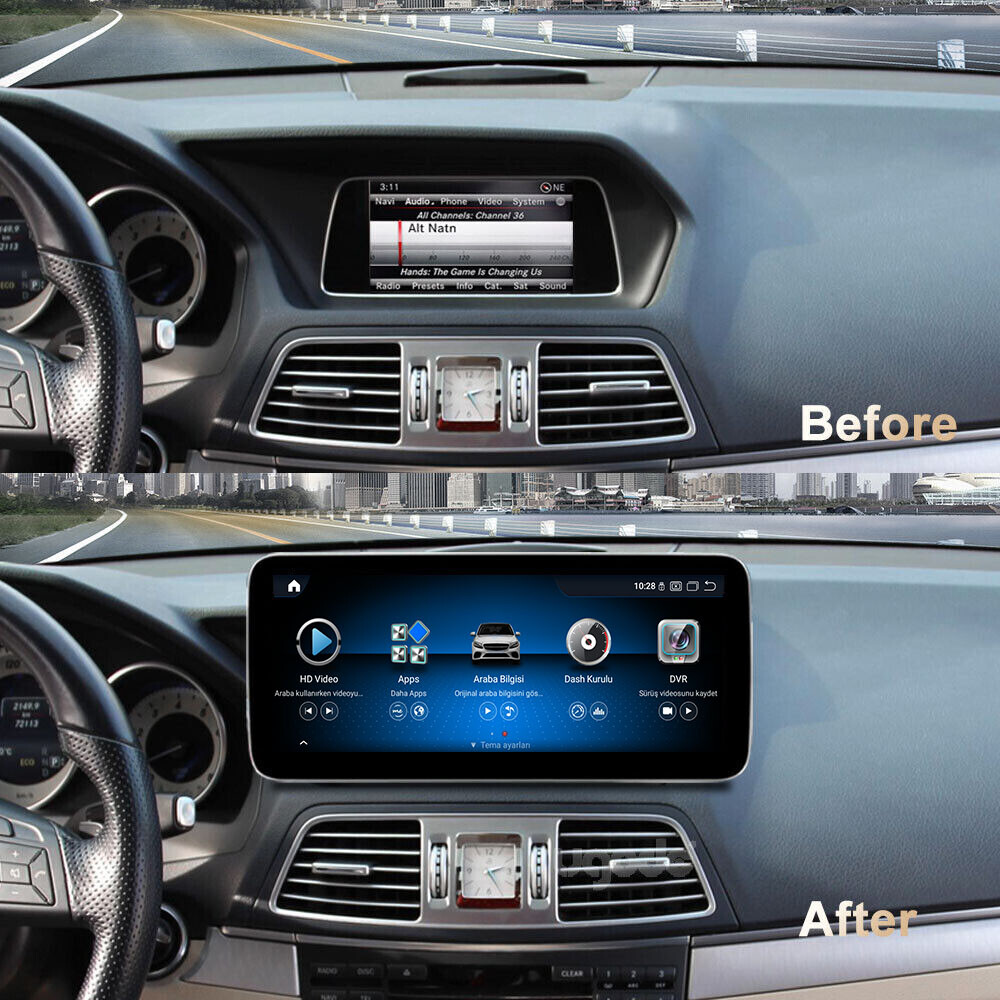 Ugode 12.3 8+128G Android Screen CarPlay Mercedes Benz E class coupe C207 W207