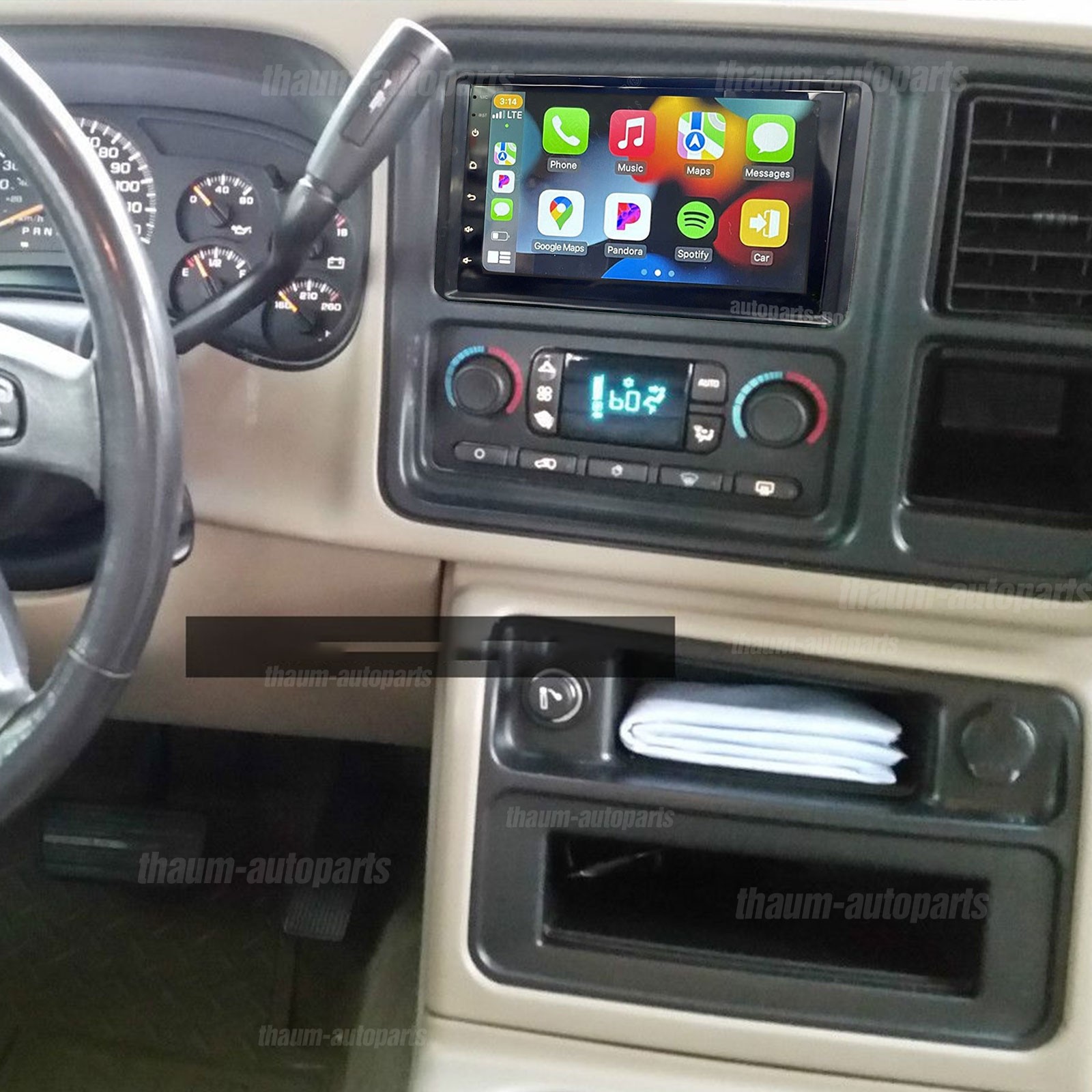 CarPlay Wifi Car Radio For 2003-2006 GMC Sierra 1500 2500 3500 GPS Player Camera