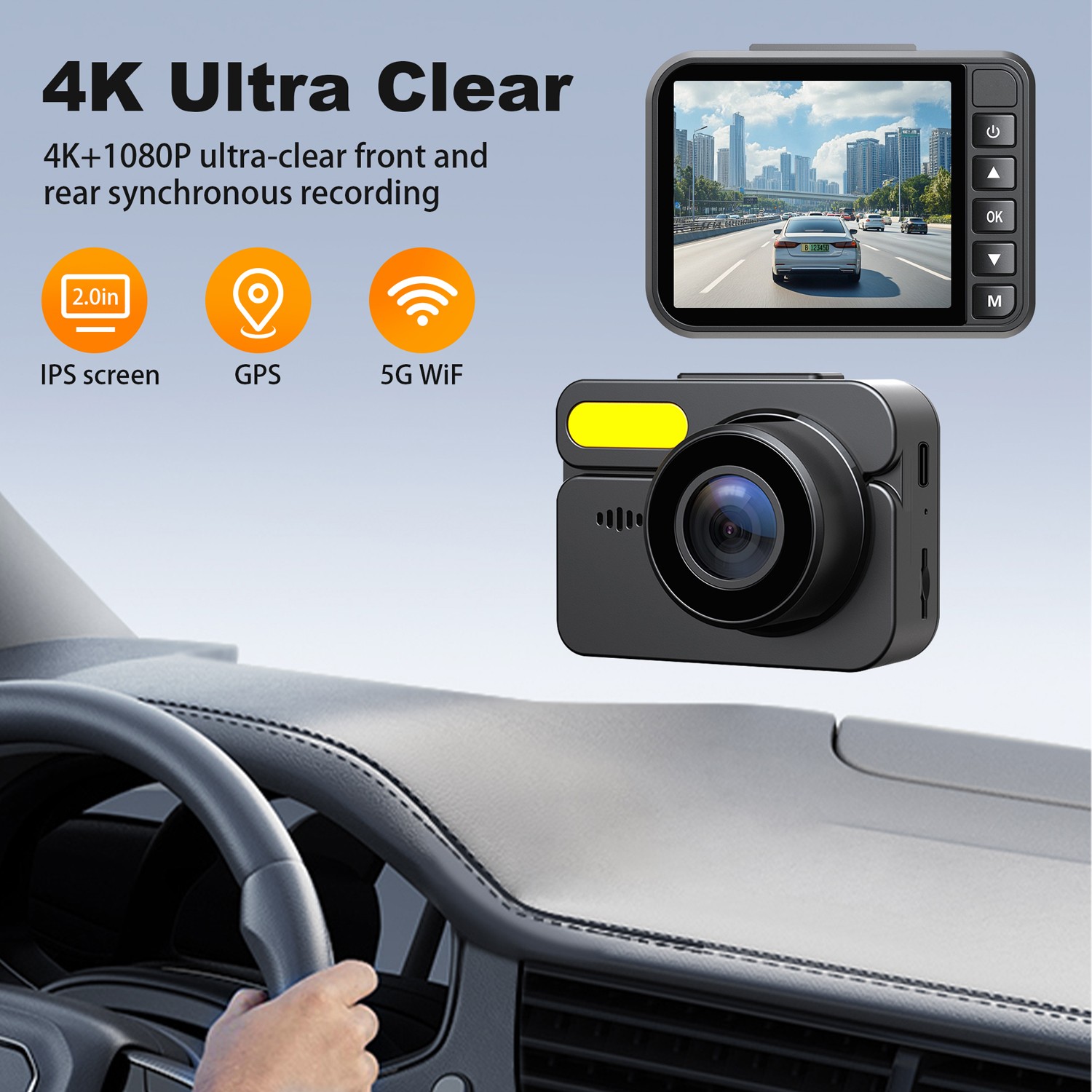 Single Din Car Stereo Wireless Apple CarPlay 6.9 touchscreen Wireless Radio USB