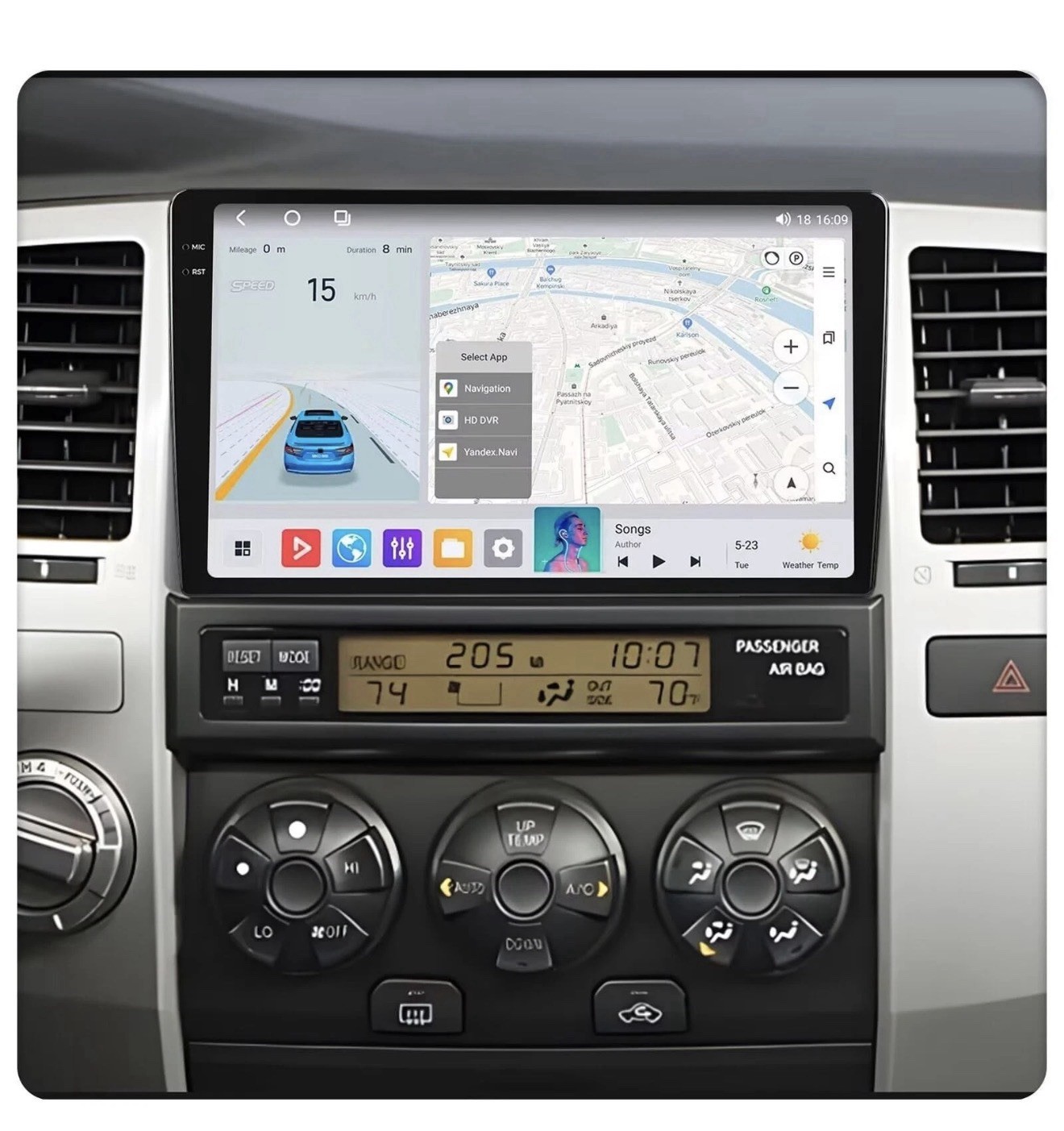 for Toyota 4Runner Radio Upgrade 2003-2009 CarPlay/Android Auto/FM,8 core 4+64G