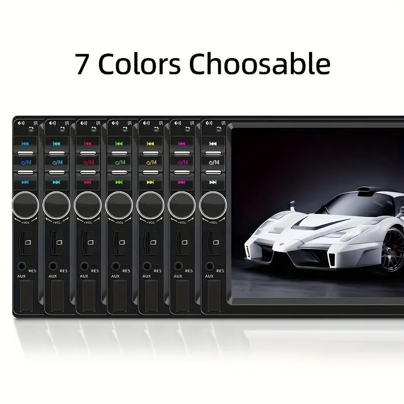 7″ Double 2 Din Car MP5 Player Bluetooth Touch Screen Stereo Radio Audio Mrrior;