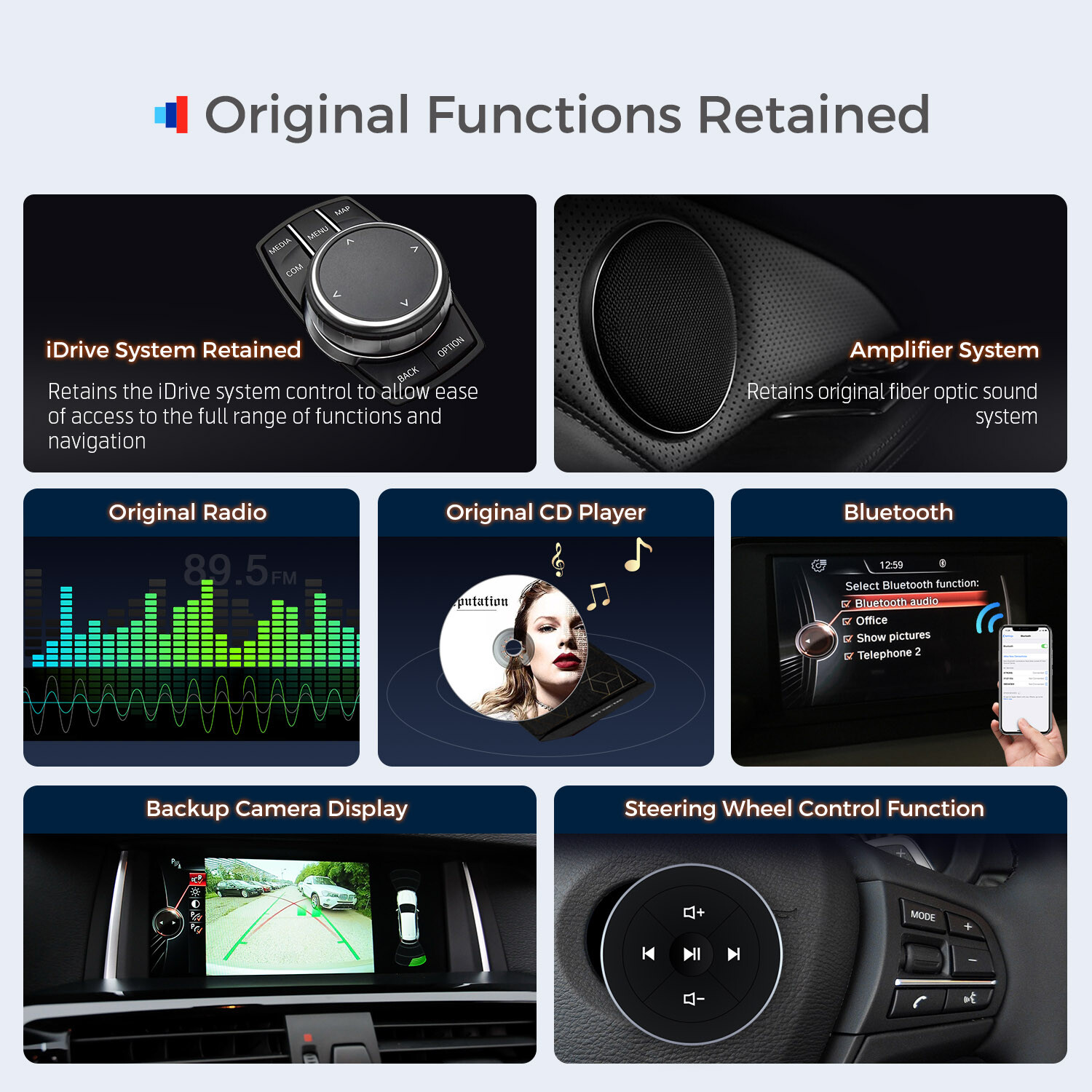 12.3″ IPS Android 13 8-Core CarPlay Stereo GPS Navi 4G For BMW X3 F25/X4 F26 NBT