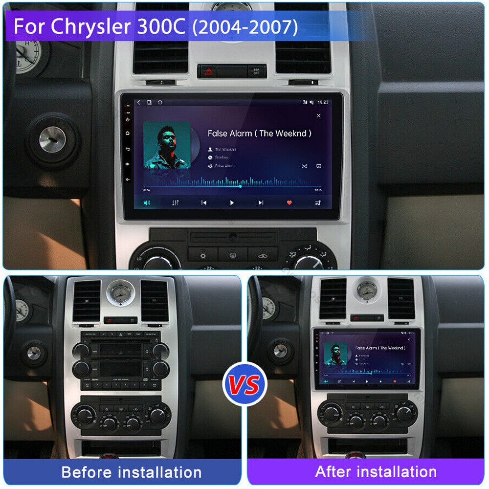 For Chrysler 300C 2004-2008 Android 11 2Din GPS Navi Radio Car Stereo CarPlay