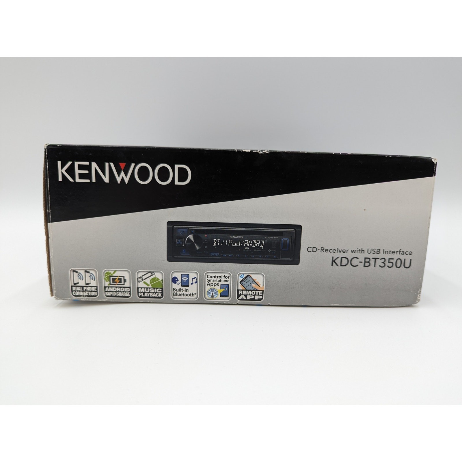 NIB Kenwood Car CD Receiver with USB Interface KDC-BT350U