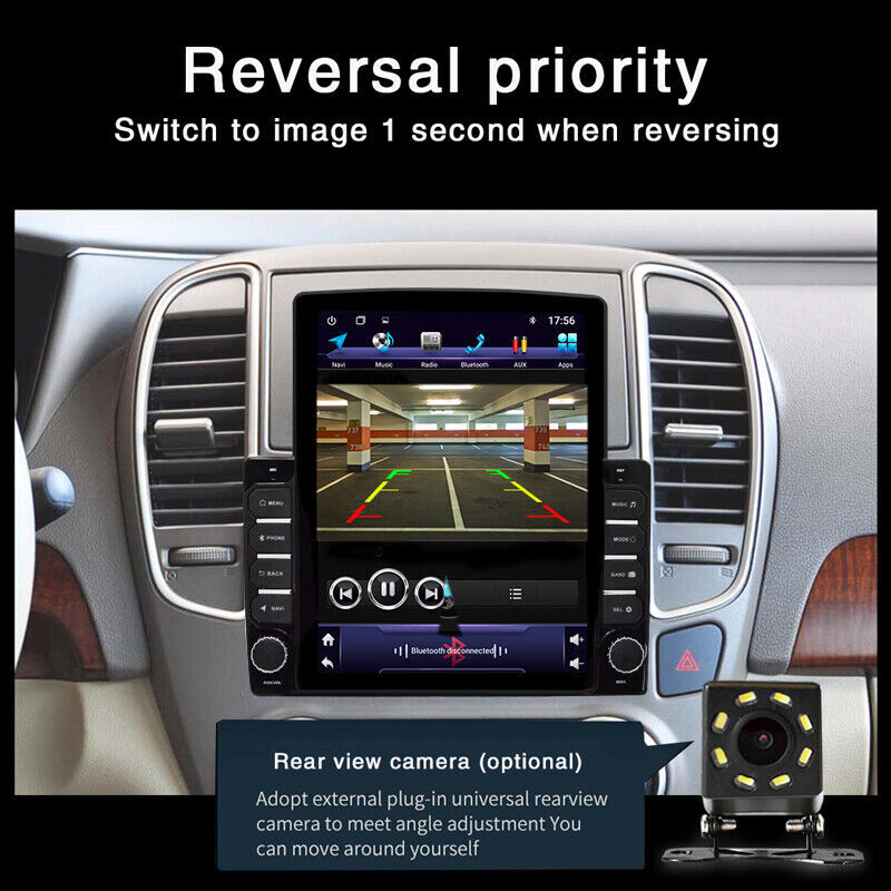 Android 10.1 9.7″ Carplay HD Vertical Touch Screen Car Stereo Radio GPS Wifi MP5