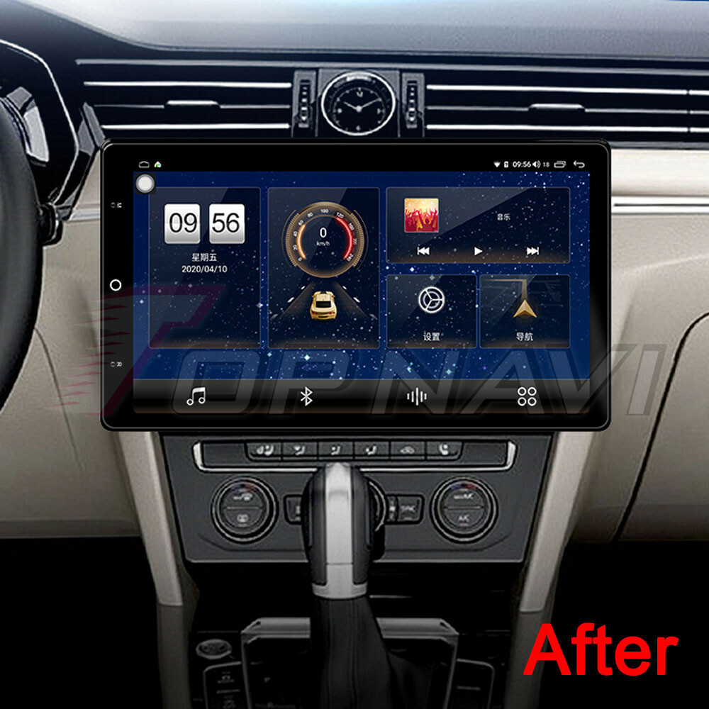 4+64G Double Din Car Stereo Radio Player Android GPS Touch Screen Navigation BT
