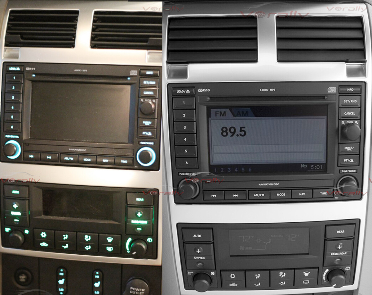 2+32G Radio de coche Android 14 para 2004-2009 Dodge Durango Carplay GPS estéreo