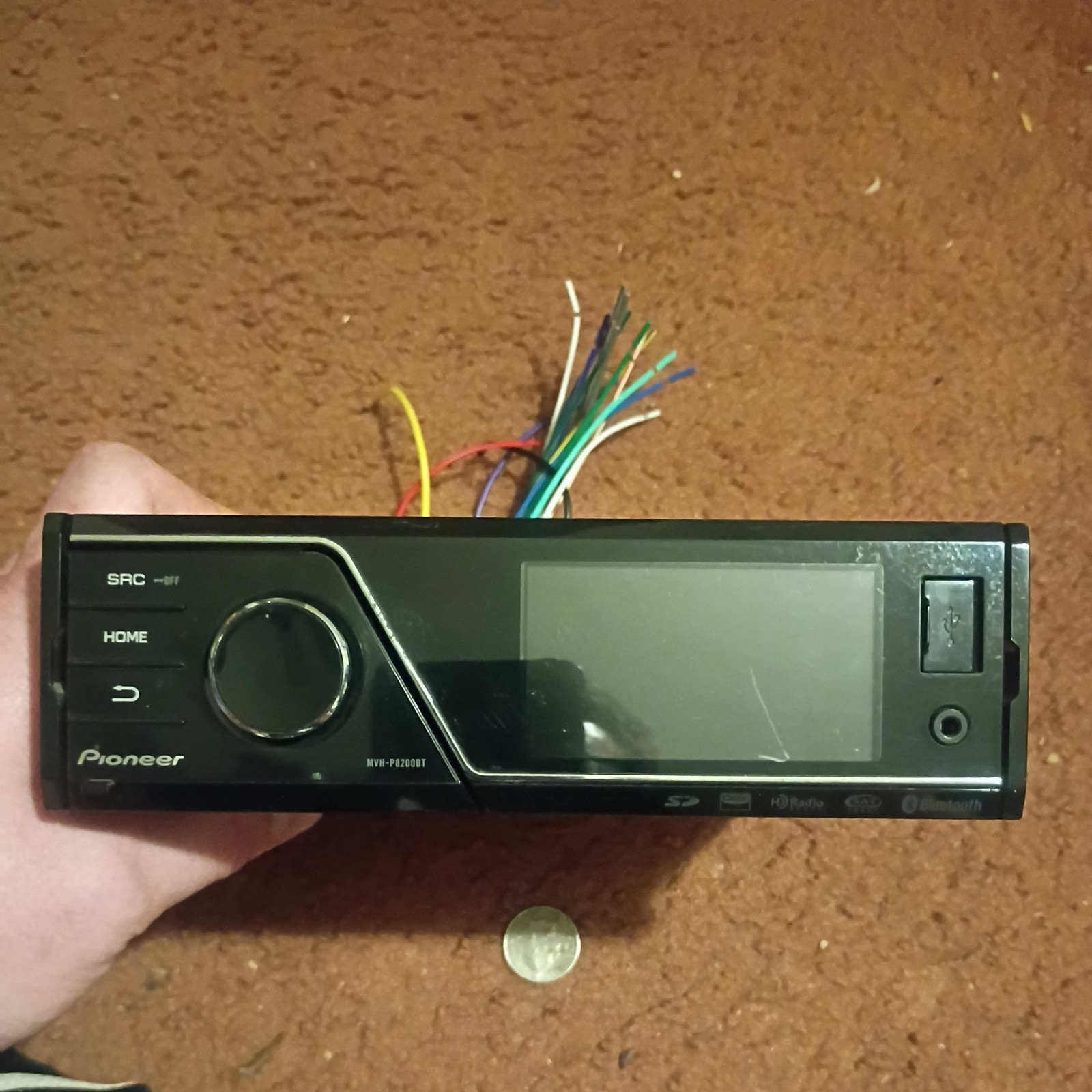 pioneer mvh-p8200bt in dash receiver/head unit. Tested works great. 3/2010 mfg