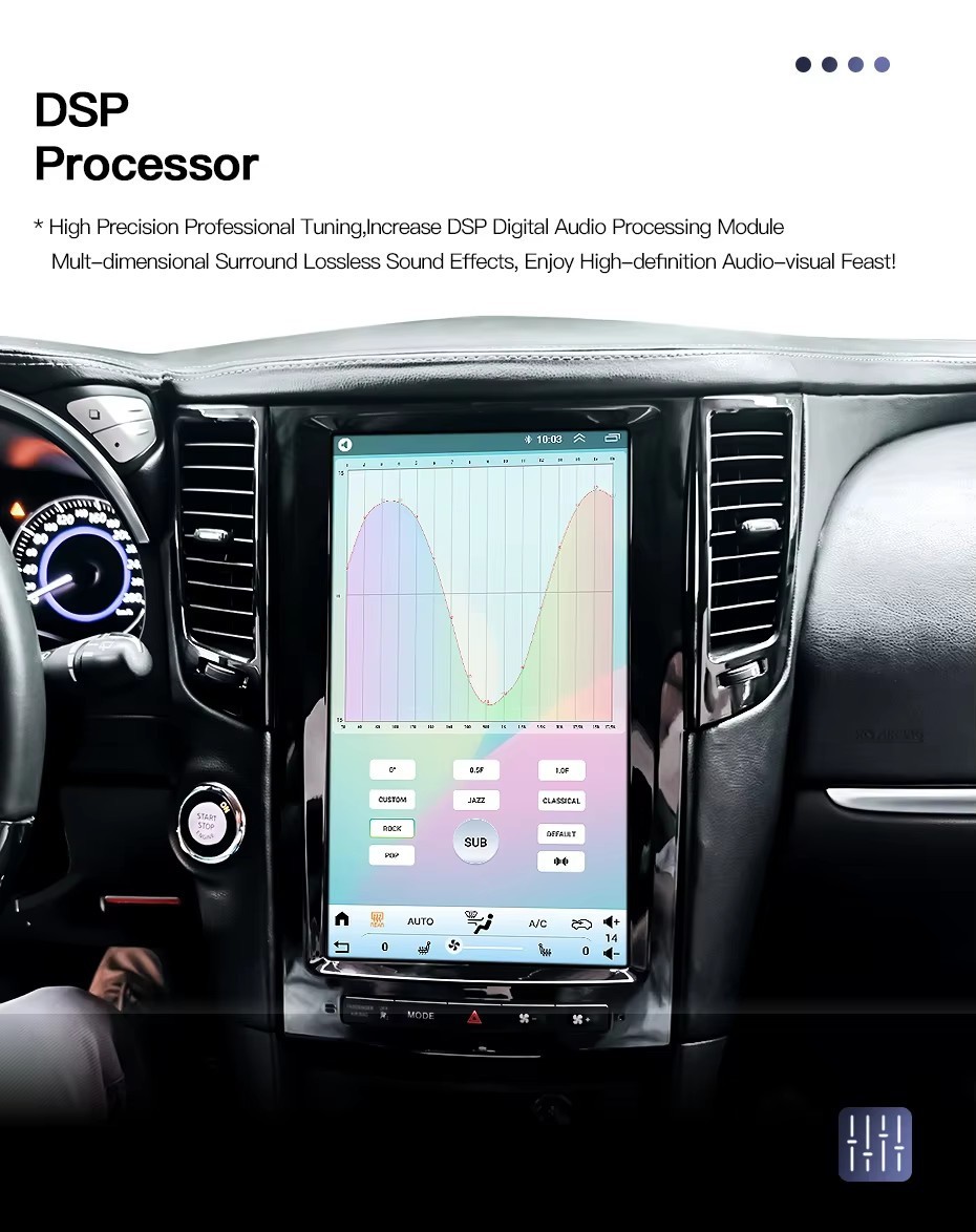 13.8″ For Infiniti G25 G35 G37 2003-2015 Car Radio Player Stereo Gps Navig 64GB