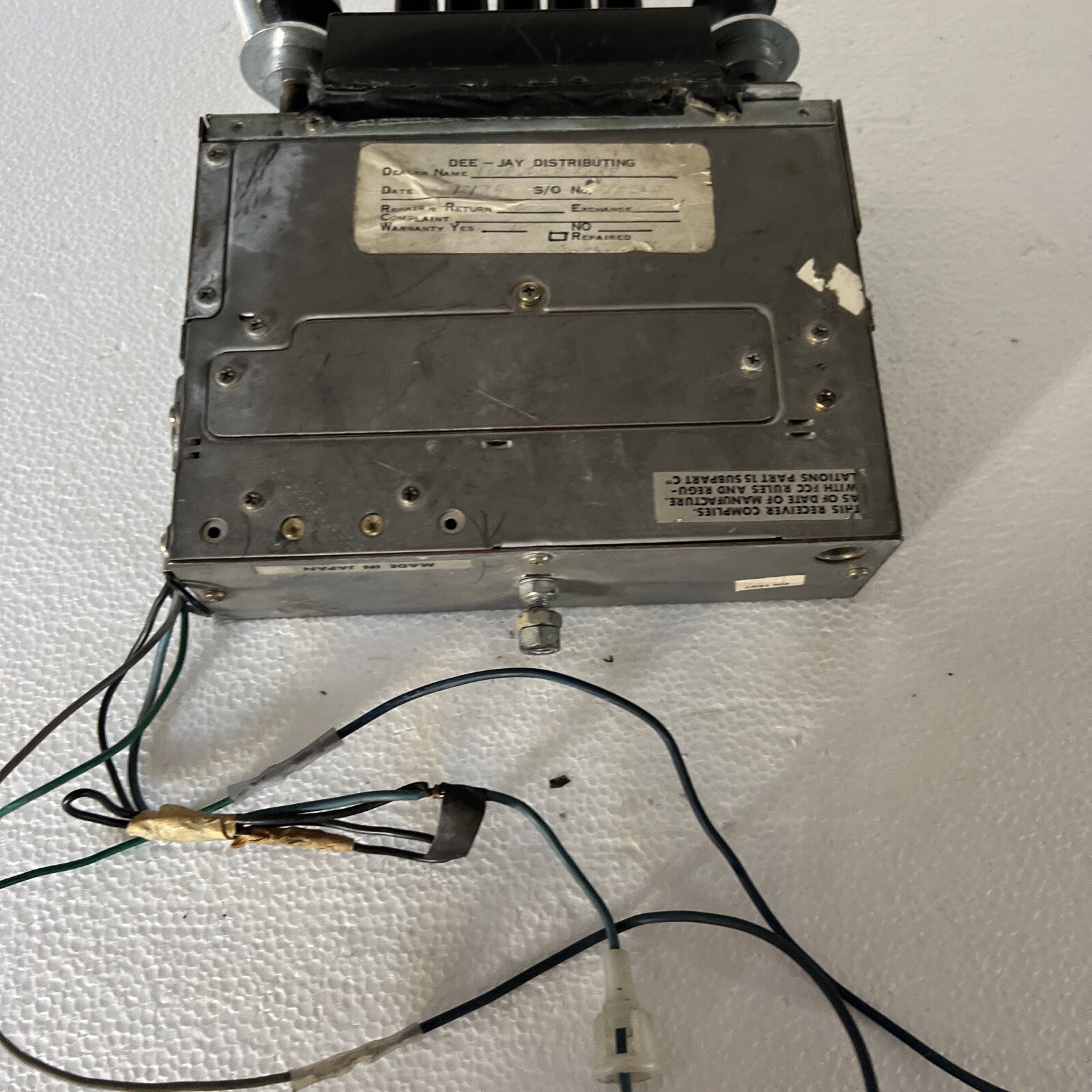Vintage AM FM Car Radio Model AFC-1303 Untested