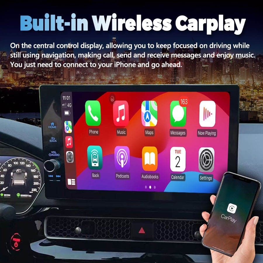 11.5″ Car Radio Apple CarPlay Android Auto 6+128G For Honda CRV/BREEZE 2023-2025