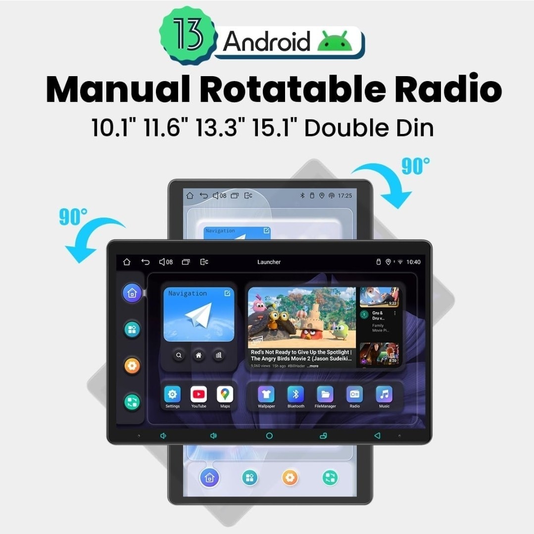 Joying Radio 10.1 Inch Double Din Car Stereo with Wireless Carplay JY-UZS10N8-MR