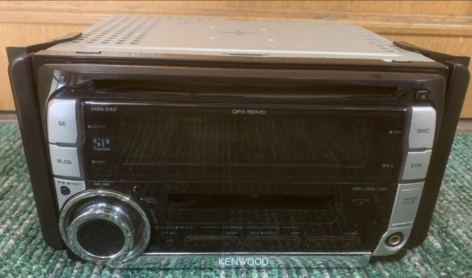 KENWOOD DPX-50MD 2DIN Car Audio CD MD Receiver AUX AM/FM JDM Japan Used