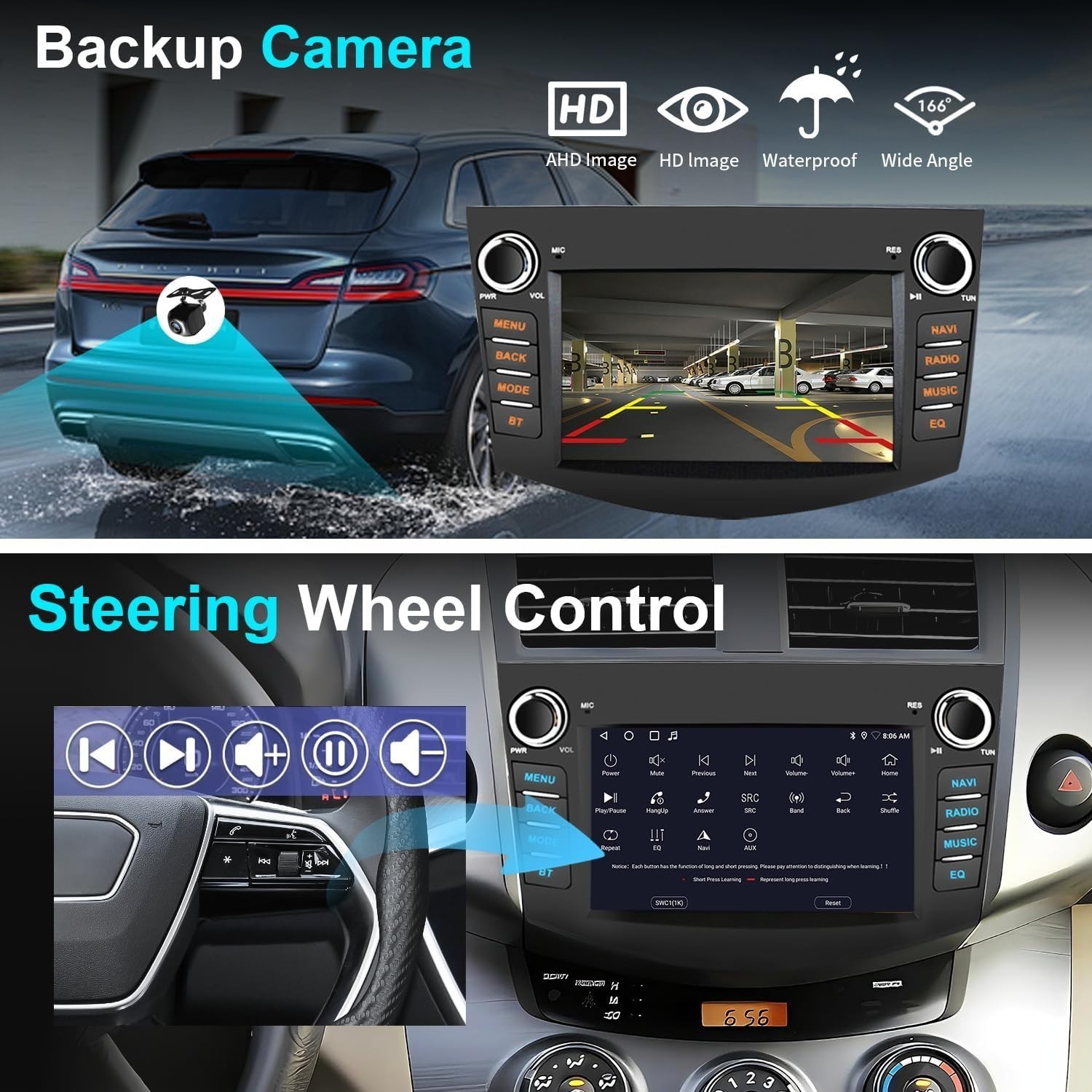 Carplay Car Stereo Radio Nav For 2006 2007 2008 2009 2010 2011 2012 Toyota RAV4