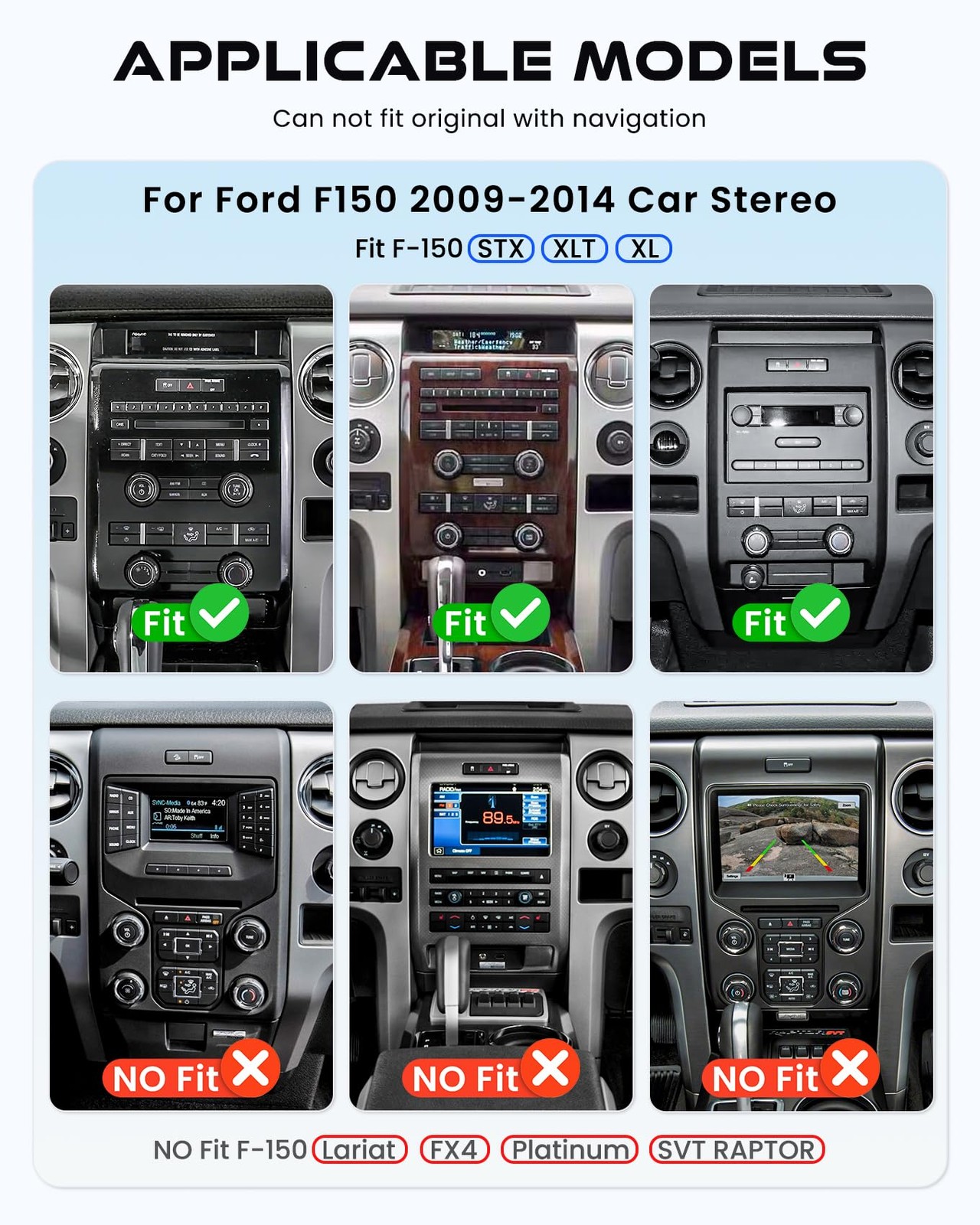 for Ford F150 2009-2014 4G+64G Car Radio 8-core, 9 Inch IPS Touch Screen Car …