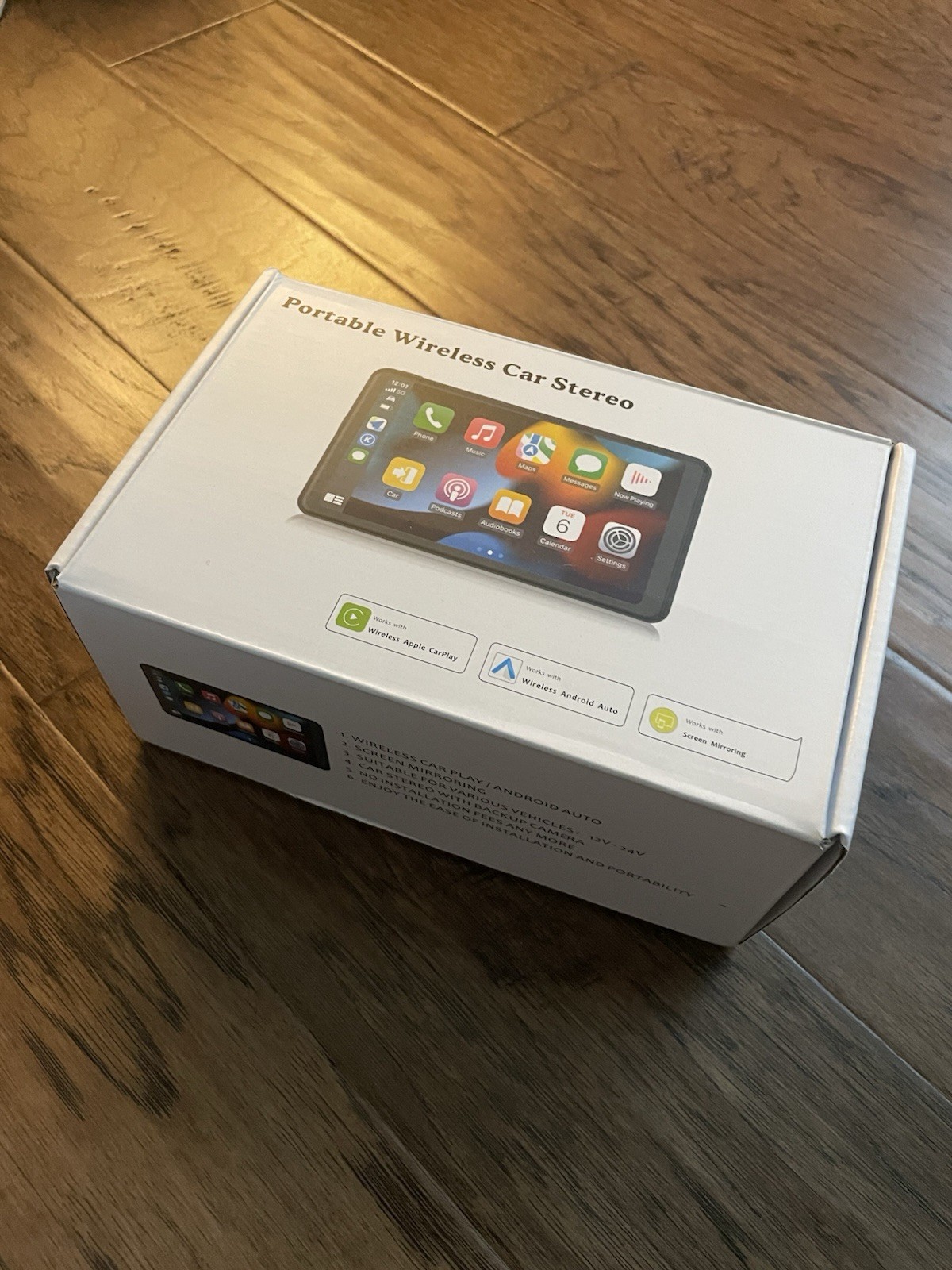 Portable Wireless Apple CarPlay Android Auto Screen for Car 7″ Stereo Backup Cam