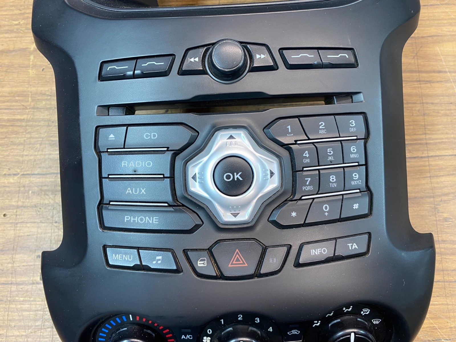 Ford Ranger PX1 XL Interior Dash Center ICC Surround + A/C Controls