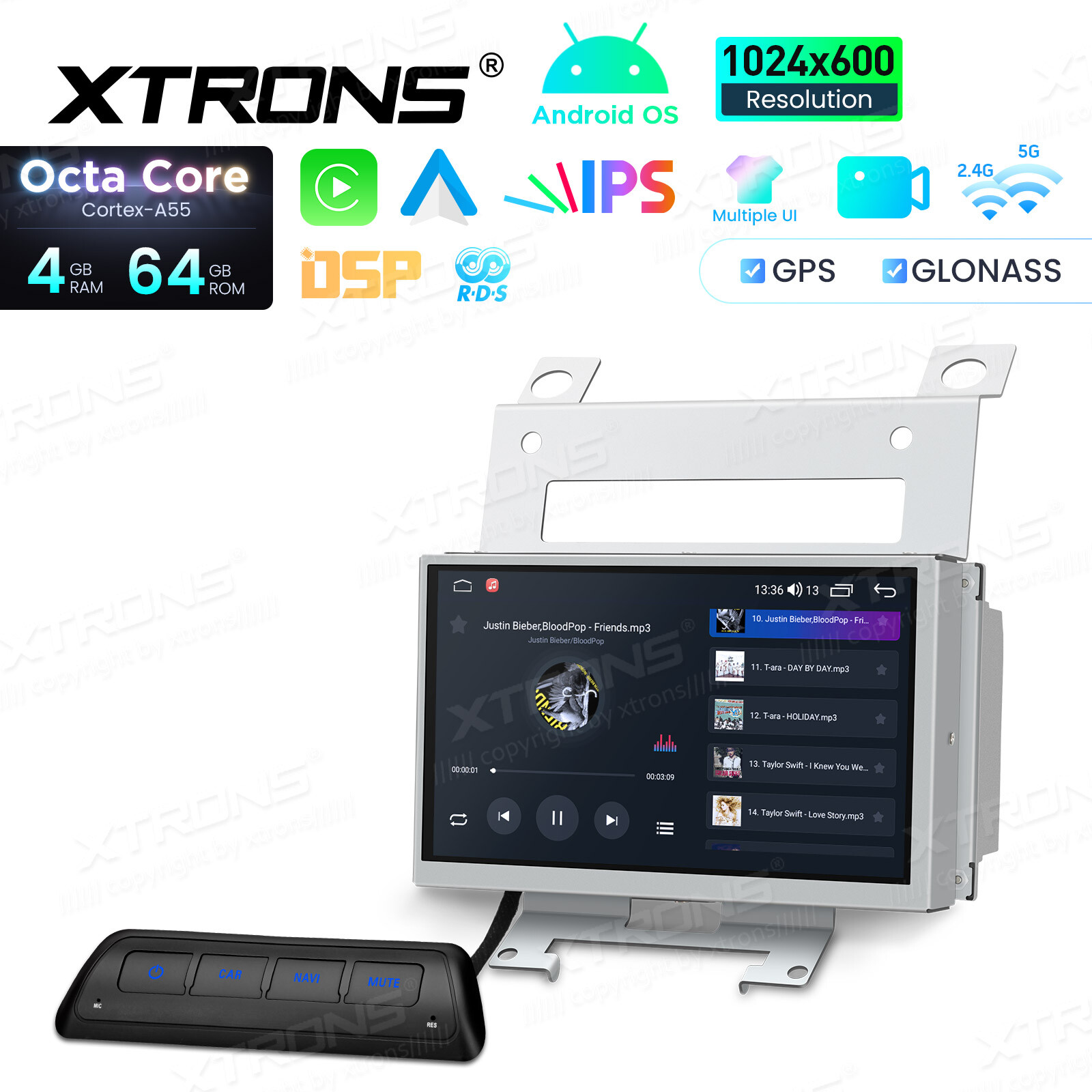 For Land Rover Freelander 2 2007-2012 Android 14 Car Stereo GPS CarPlay 4G 4+64G