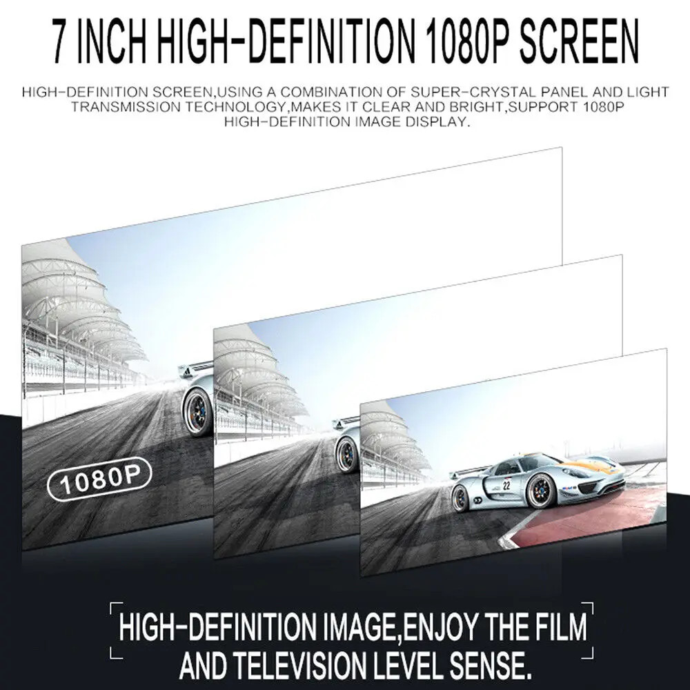 7″ Double 2 DIN Car MP5 Player Bluetooth Touch Screen Stereo Radio With Camera~