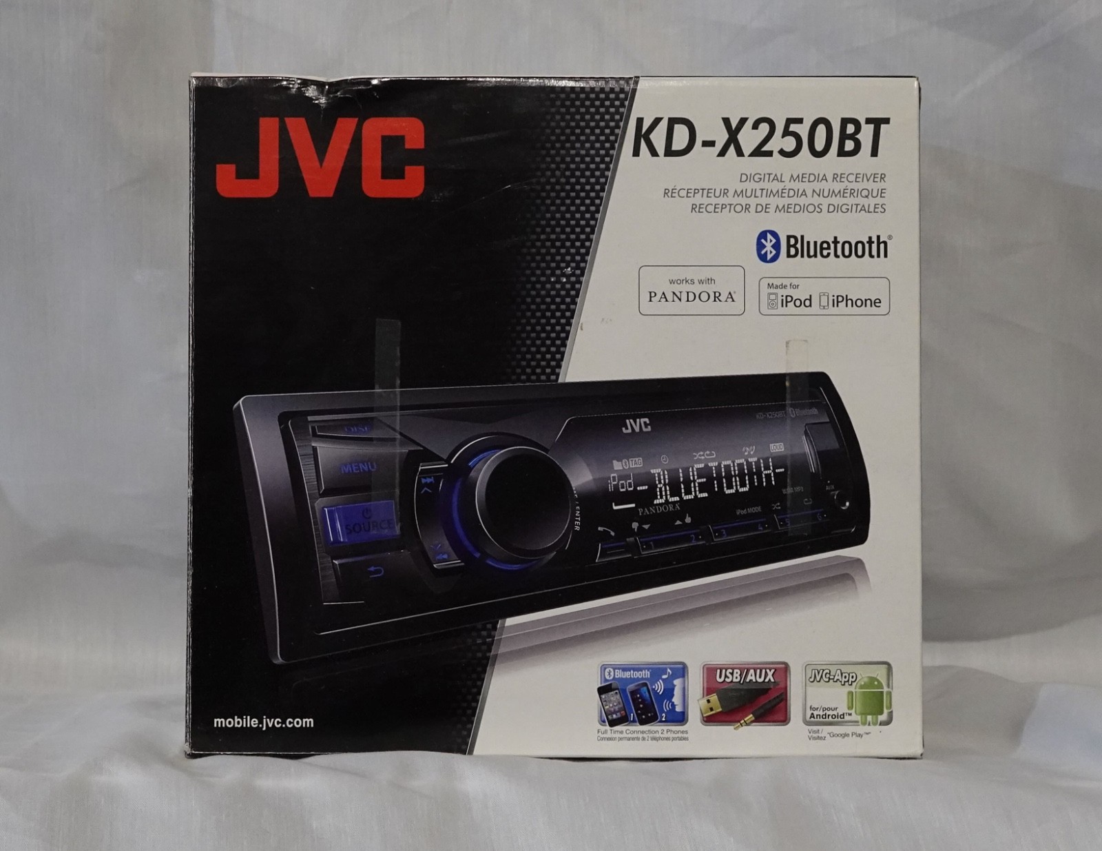 JVC KD-X250BT Digital Media Receiver featuring Bluetooth CAR RADIO