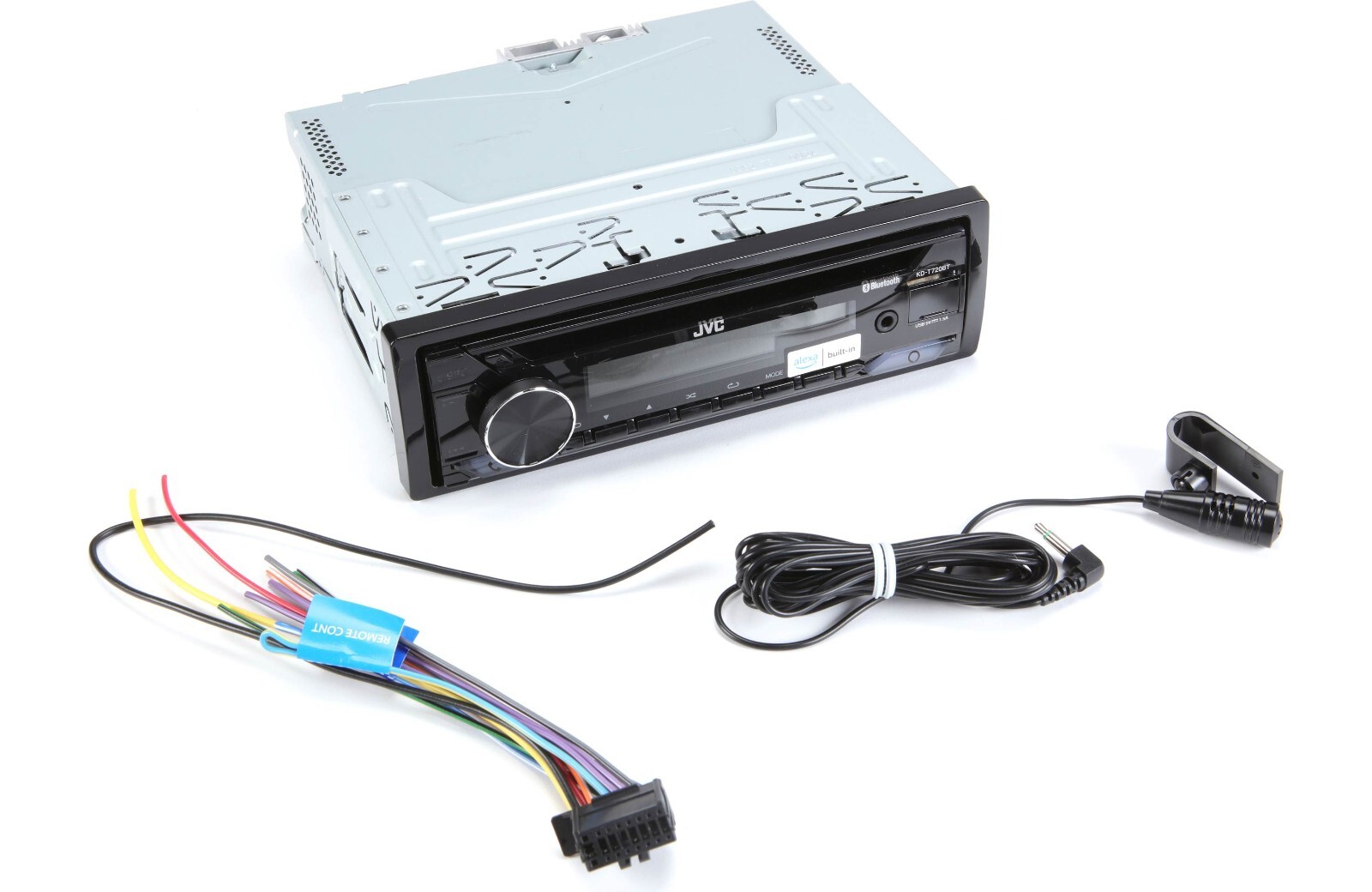 JVC KD-T720BT Bluetooth CD Player Android iPhone Alexa Pandora USB Aux MP3 AM FM