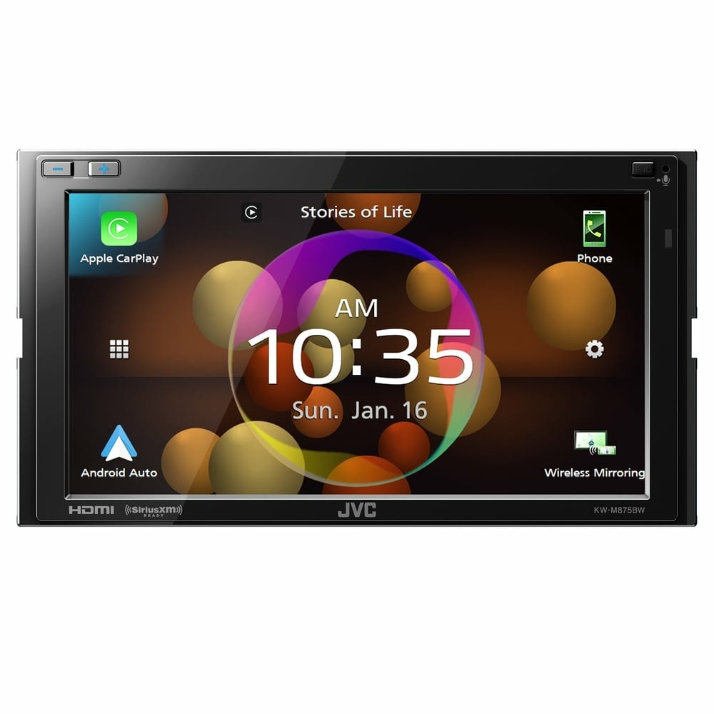 JVC KWM875BW 6.8″ Multimedia Receiver + Audio Bundle