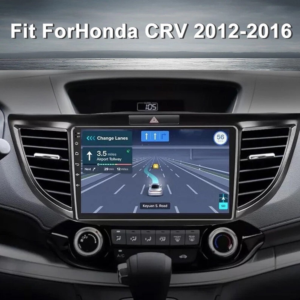 For Honda CRV 2012-2016 Apple Carplay Android 15 Car Stereo Radio GPS Navi WiFi