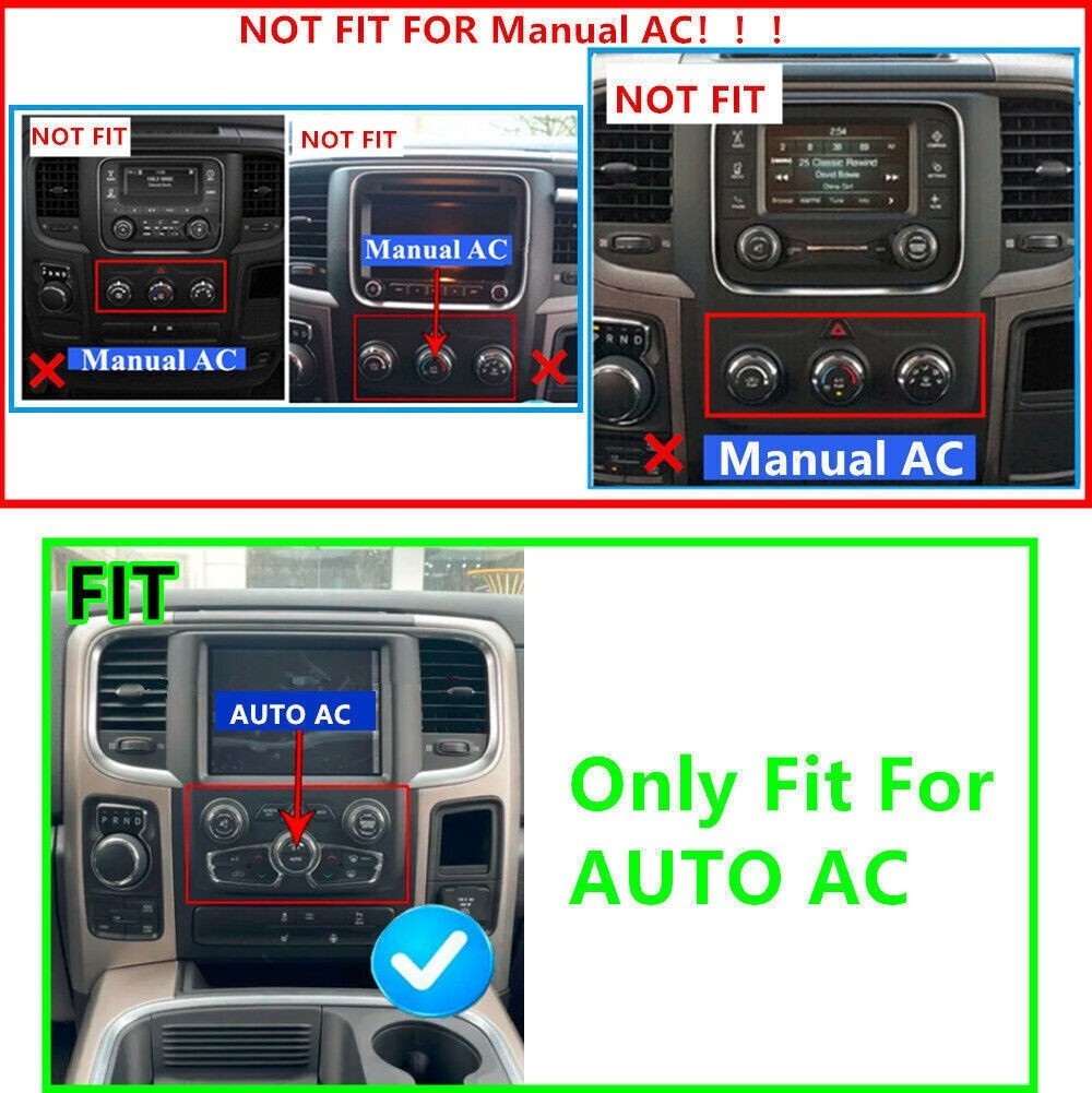 For 2014-2018 Dodge Ram Carplay Radio GPS Navi IPS Touchscreen Bluetooth w/Cam