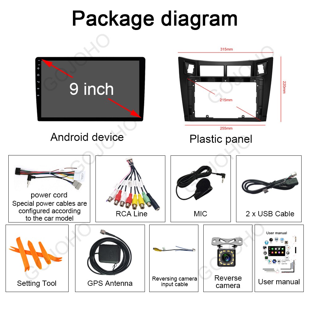 4+64GB For 2008-2011 Toyota Yaris Android 15.0 Car Stereo Radio GPS Navi CarPlay